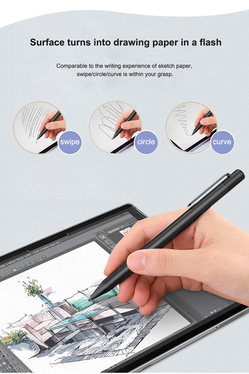 Tablet Tempered Screen Protector for Microsoft Surface Pro 9 8 7 Go 3 Glass High Quality Knock-Down Drawing Paper Ghm096 Laudtec Wholesale OEM/ODM/Private Label