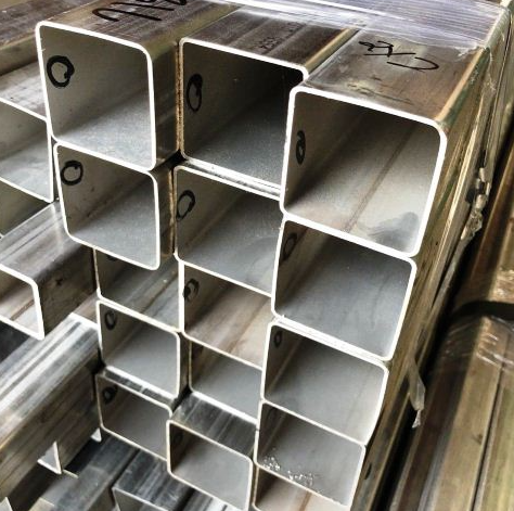 Multifunctional Nontoxic SS Square Pipe , A106 A53 Stainless Steel Square Tube