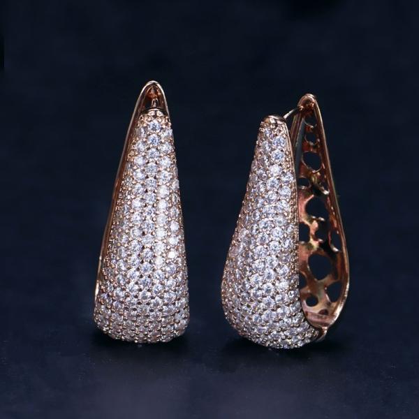 Fashion jewellery Gold Plated AAA CZ Earrings for Women Ladies jewelry earrings necklace jewelry set