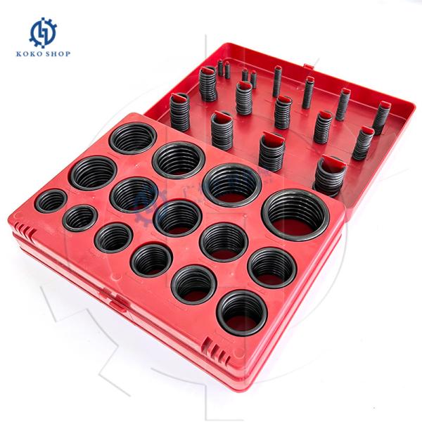 NBR-90 AS-568 Rubber O-ring Service Kit 382PCS O-ring Box for Excavator Spare Parts