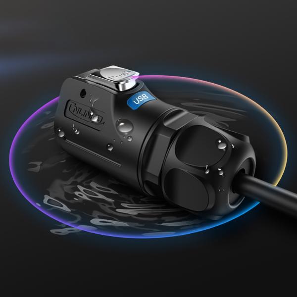 USB Plug Male Female USB3.0 Panel Mount Wall Mount Receptacle Dust Cover Waterproof IP68 LP24 Outdoor USB Connector
