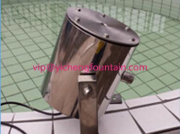 Rainbow Glass Light Jet Water Fountain Equipment With LED Light / Stable Soft Spray