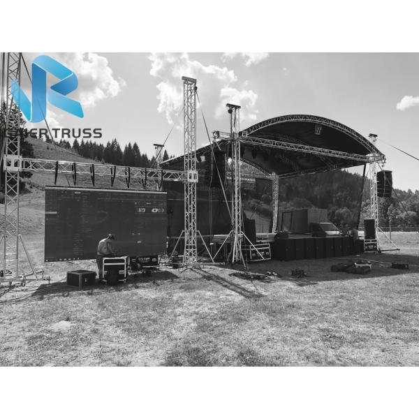 Outdoor Arch On Stage Lighting Truss , Display Decoration Aluminum Box Truss