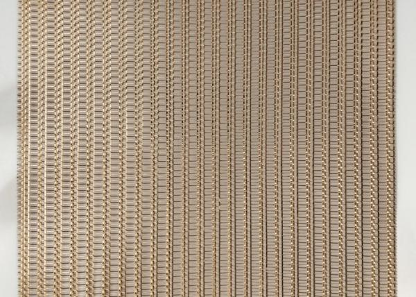 plano laminado de vidro de Mesh Decorative Shine Bronze Copper três do fio de 0.6mm