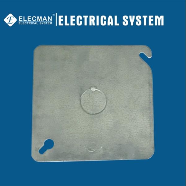 Les couvercles de boîte métalliques en acier de débouché de 4inch Electrcial