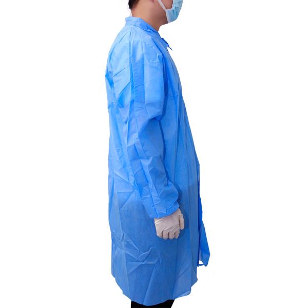 Hot Selling Disposable Lab Coats for Kids Non woven PP disposable Visitor Coat Frock White Child Lab Gowns