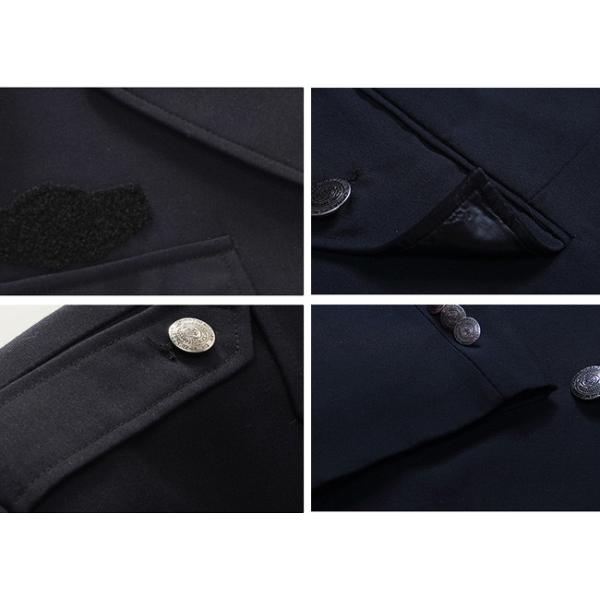 Black Two Pockets Security Officer Jackets For Security Guards