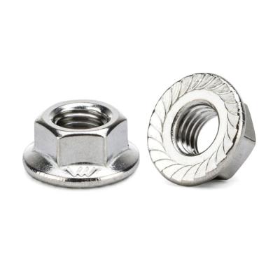 Din 6923 Grade 8 Stainless Steel M8 Flange All Metal Self Locking Nut