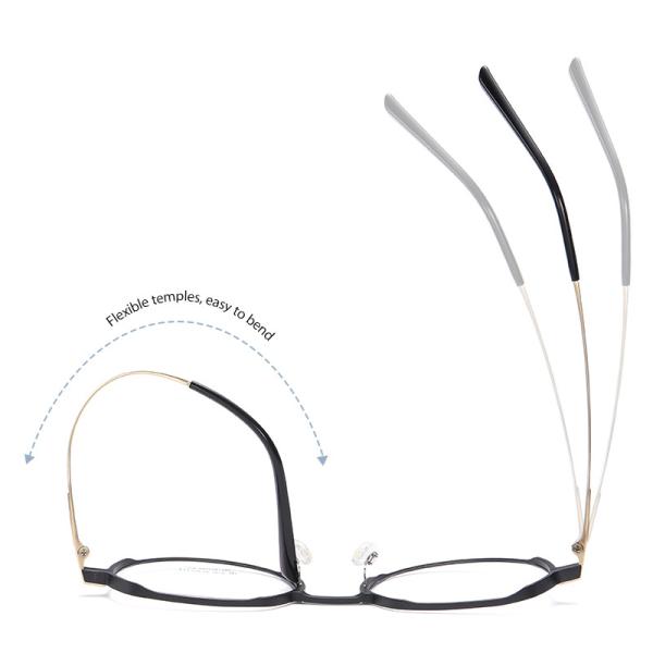 Aluminum Magnesium Titanium Frame Glasses , Custom Lens Round Prescription Glasses