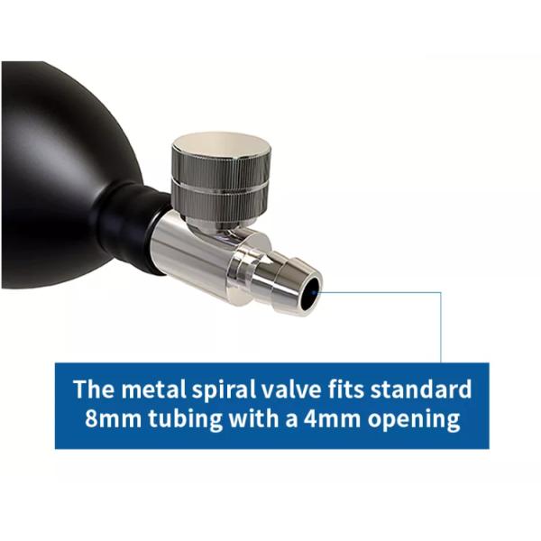 Air rubber sphygmomanometer air pump with metal and plastic valves manual pressurization of adult pump