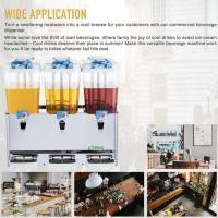 Jus de fruit réfrigéré électrique de boisson de machine commerciale de distributeur de 3 réservoirs