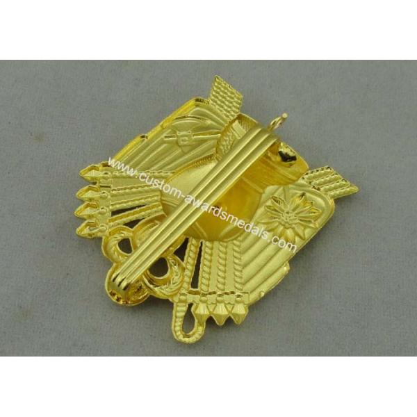 3D Gold Custom Medal Awards , Zinc Alloy Synthetic Enamel Medal