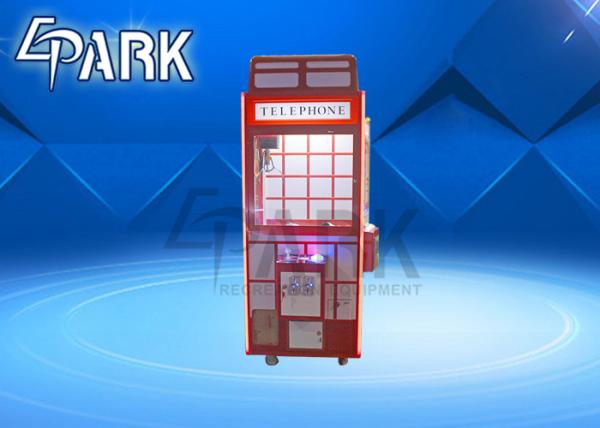 Lovely Red Gift  Toy Crane Claw Machine For Amusement British Style coin operated claw machine