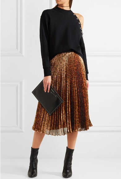 2018 новых плиссированных юбок миди вайстед максимумом