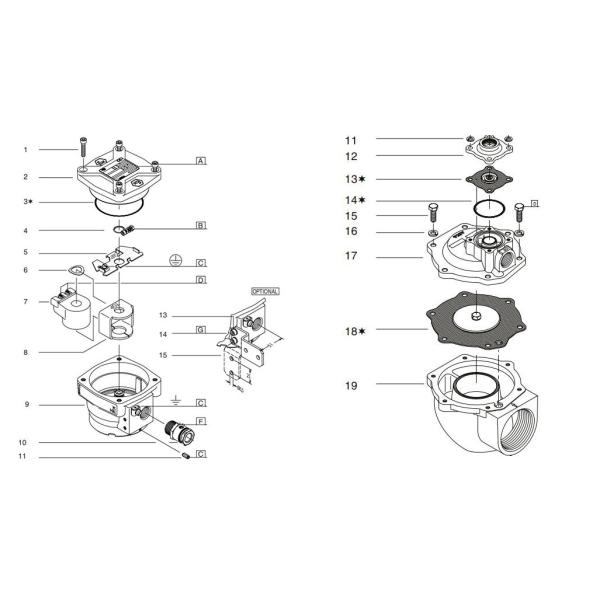2.5 Inch Pulse Jet Valves Aluminum Body Material With Explosion Proof Coil