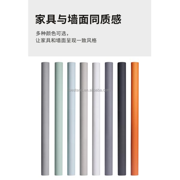 Plain Color PVC Skin Friendly Soft Film Waterproof Wallpaper For Furniture Renovation