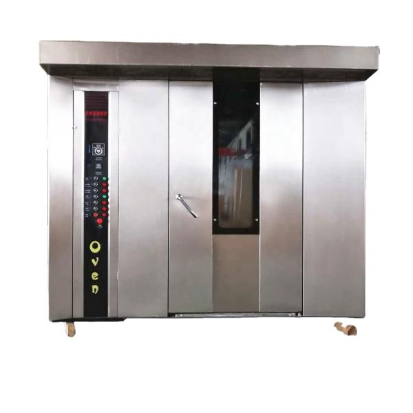 Power Source Gas Bread Bakery Equipment 32 Trays Rotary Oven Commercial Baking Machine