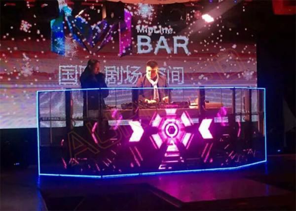 7mm Glass Transparent LED Screens Rental Billboard Excellent Heat Sinking