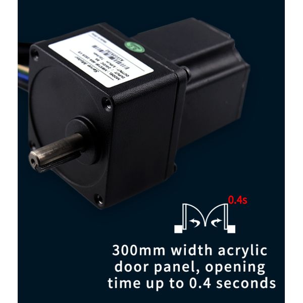 24V 40W Brushless DC Servo Motor with Gear Reducer 1:25 for Automatic Turnstile