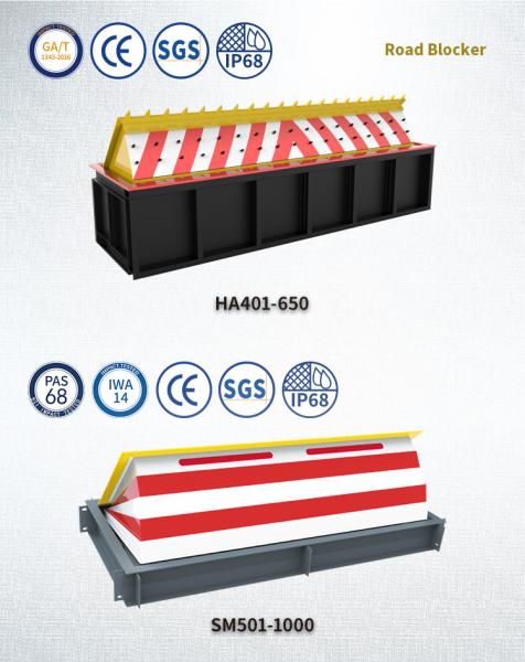 Hydraulic Vehicle Road Blocker For Perimeter Protection Security Rating IWA14-1