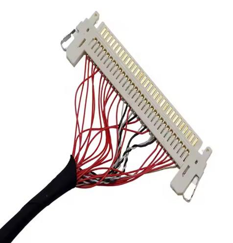 HRS DF13-30DS-1.25C à DF14-20S-1.25C 20 broches 30 broches 40 broches 50 broches 60 broches Assemblage de câble LCD personnalisé pour le panneau LCD