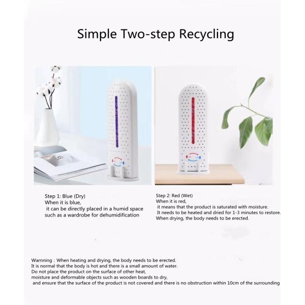 Small Circulating Wardrobe Portable Dehumidifier Rod Air Purifier Dehumidifier for Home Office