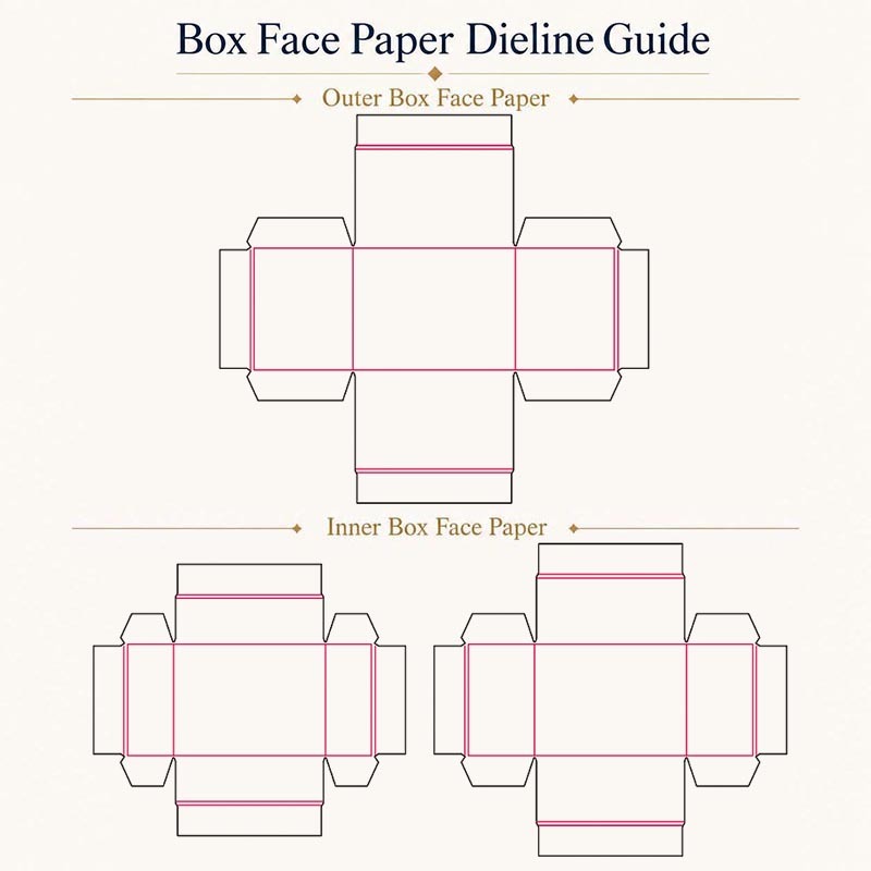 Rigid Lid Base Skincare Gift Box Gold Foil with Paperboard Insert Custom