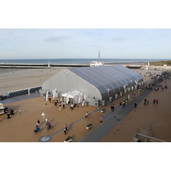 Waterproof Sunscreen Large Outdoor Aluminum Tent With Glass Wall