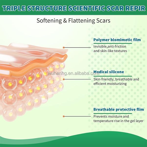 10cm width Self Adhesive Silicone Scar Removal Patch Hypoallergenic Scar Removal Tape