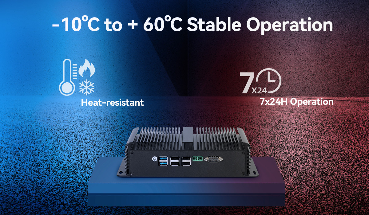DDR4 16G оперативная память Intel N100 Fanless Industrial Mini PC 4 LAN Dual COM Linux с WIFI