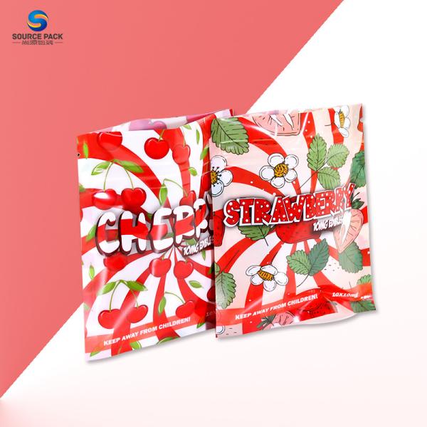 Mylar Zipper Childproof Weed Packaging Bag Marijuana Smell Proof Printing Plastic Bag With Zipper
