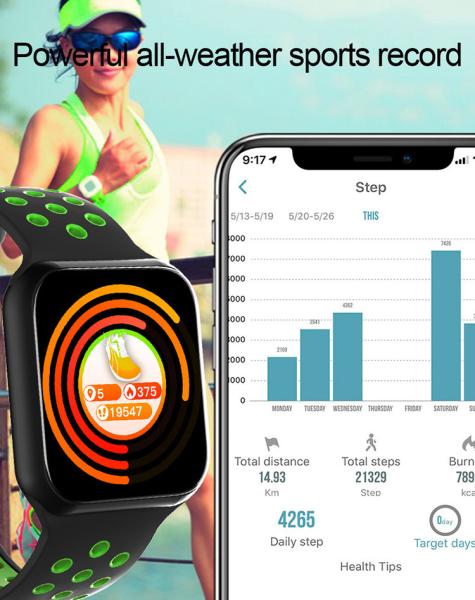 relógio esperto F9 do esporte da frequência cardíaca da aptidão do punho do bracelete de relógio da faixa do smartwatch 2109 o mais quente