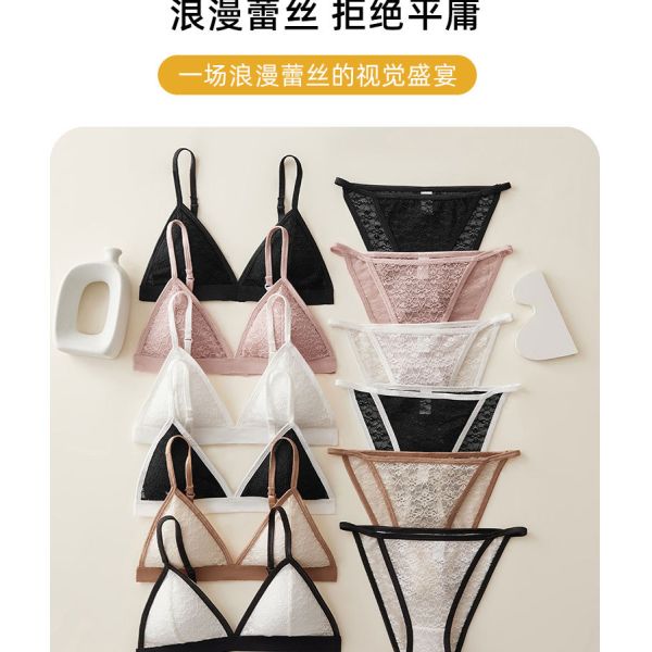 Women Lingerie Set Wholesale of High Quality S M L Sizes Women Bra and Brief Sets Triangular Cup Women Underwear Set