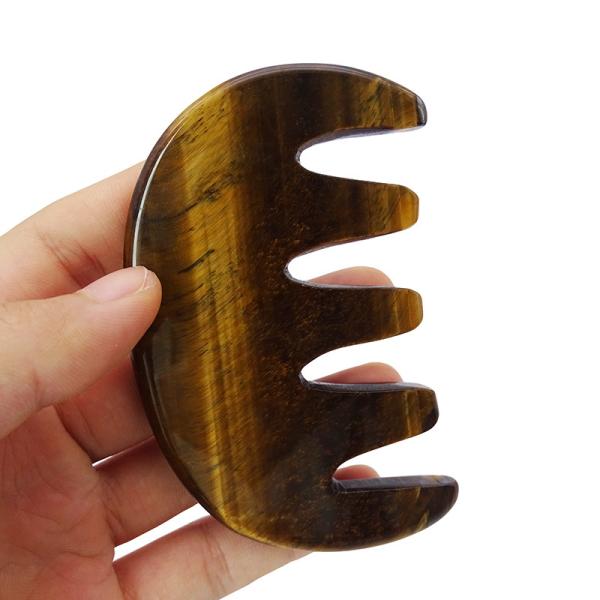 Customized Logo Availabled Gua Sha Comb Massage Tool for Enhancing Circulation on Scalp Face