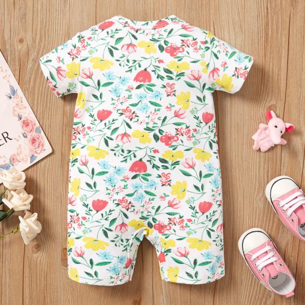 Good Quality Custom And Stock 100% Cotton Baby Onesie Jumpsuit Low Price Baby Romper for Summer