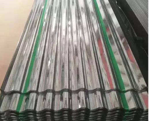 Folhas de telhado de aço corrugado ISO9001 Folha de telhado revestida de cor de zinco