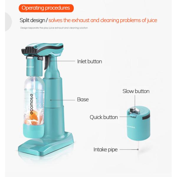 Pink 130x230x340mm Bubble Water Machine Juice Home