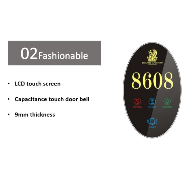 DND переключатель стеклянный панель дверь колокол гостиничный дверной замок аксессуары