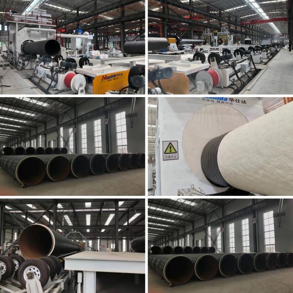 High Density Polyethylene HDPE Outer Jacket Material Turkkey Project Provided Polyurethane Spraying Foam Preinsulated Steel Pipe Making Machine For Tpipe Dia. 508-1620mm