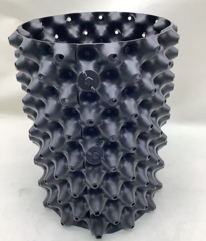 HDPE,  Blue plum blossom pot