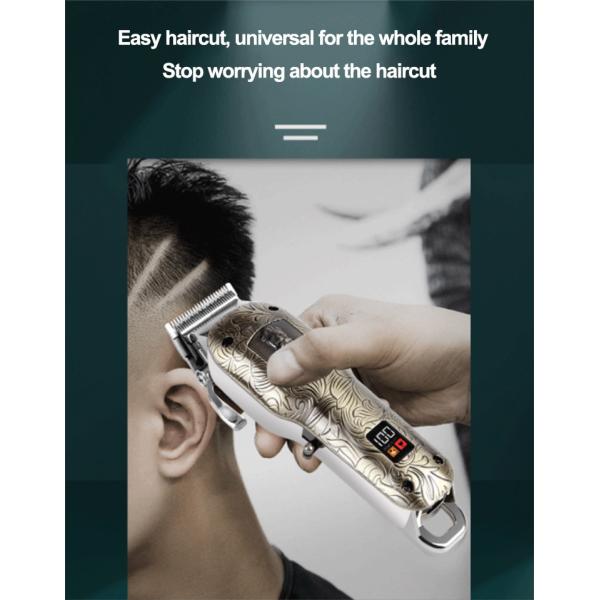 Waterproof Cordless Electric Hair Trimmer 10w Multifunctional For Men