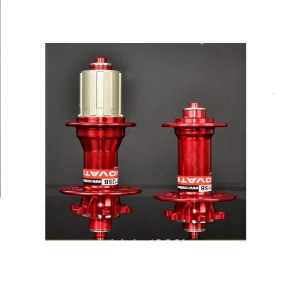 Novatec Hub D711SB D712SB ultra-light disc brake bearing MTB mountain bike hubs 28h 32h Red Black color with Skewers