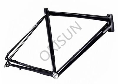 Black Flat Mount Road Bike Frame Aluminum Material For Offroad Racing