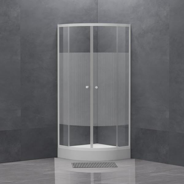 Black Electroplated Frame Simple Square Shower Enclosure E2302B 30-Day Refund Policy
