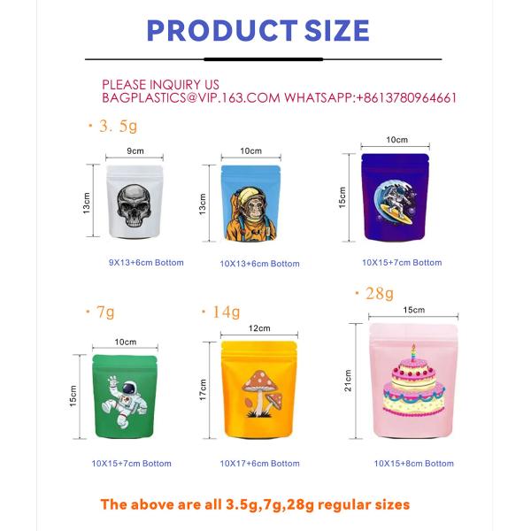 Eco Friendly Recycled Pouch Food Zip Bag Stand Up Peanut Pouches Snack Nuts Doypack Bags