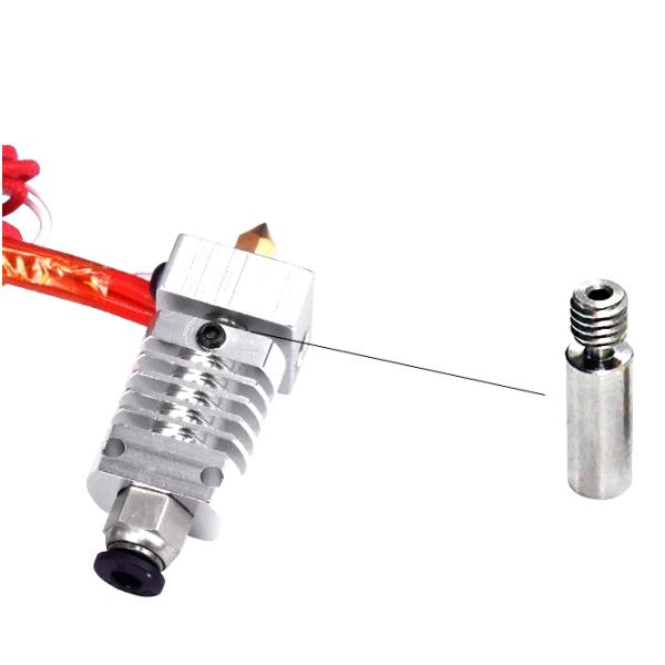 304 Stainless Steel Nozzle  E3D CR8 Extrusion Head Silver Red Color