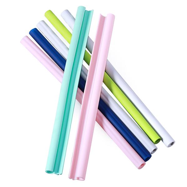 Shenzhen Sells Bpa Free Silicone Openable Straw for Travel Custom Color 230*11mm/17g