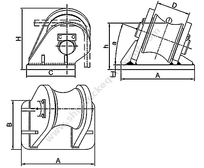 Marine Guide Roller for Towing Rope, Wire Rope and Chain Guidance