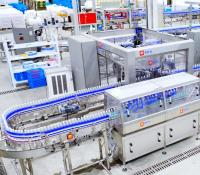 Hygienic 50,000 BPH Water Bottling Plant For PET Bottles 5L 10L 500ml