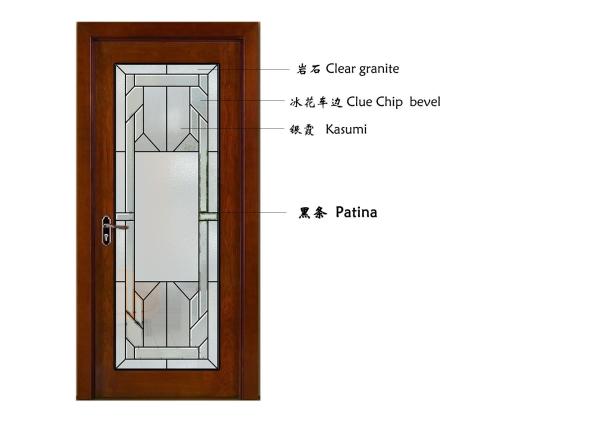 Isolação sadia térmica dos painéis de vidro decorativos da arte clássica da pátina